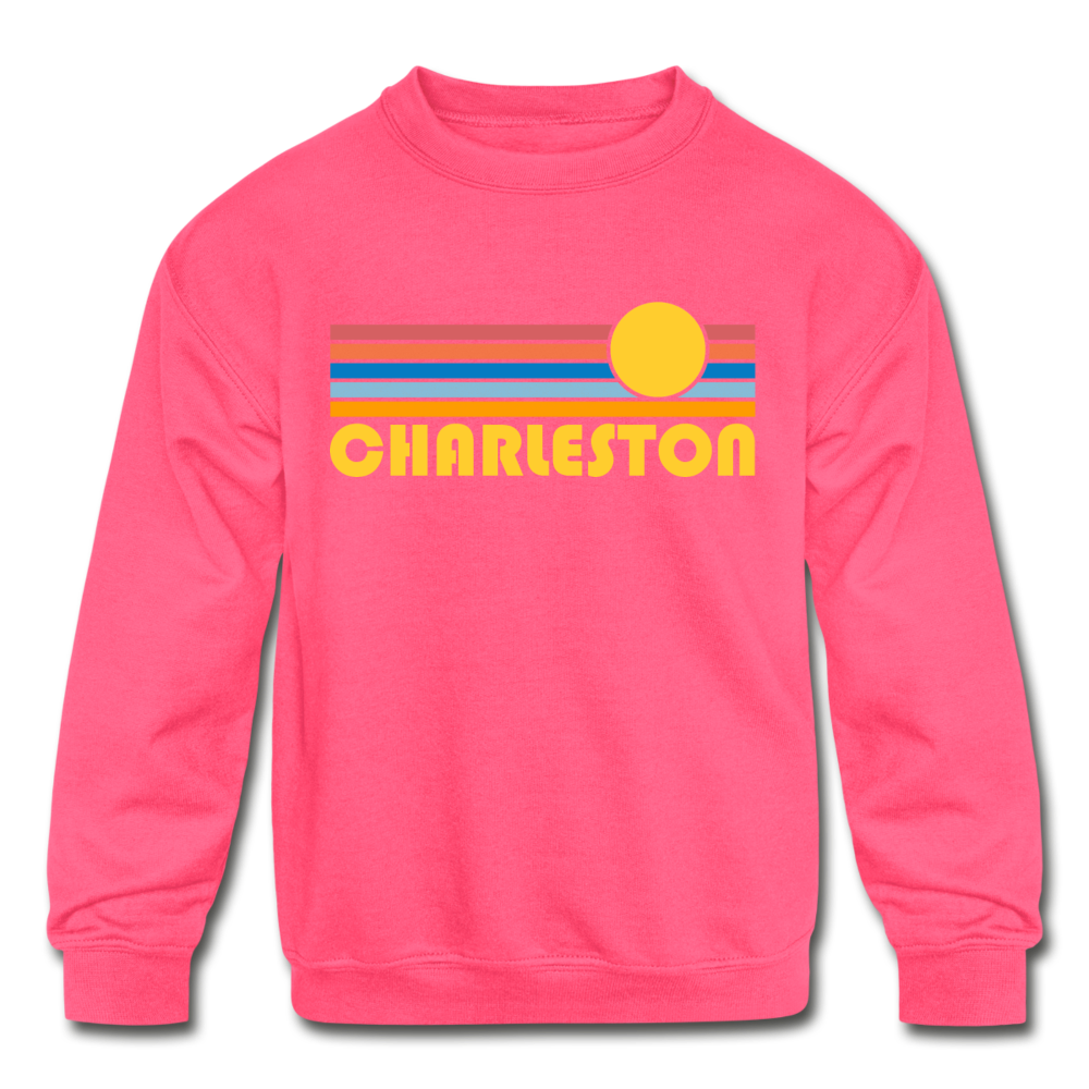 Hilton Head, South Carolina Youth Hoodie - Retro Sunrise Youth Hilton