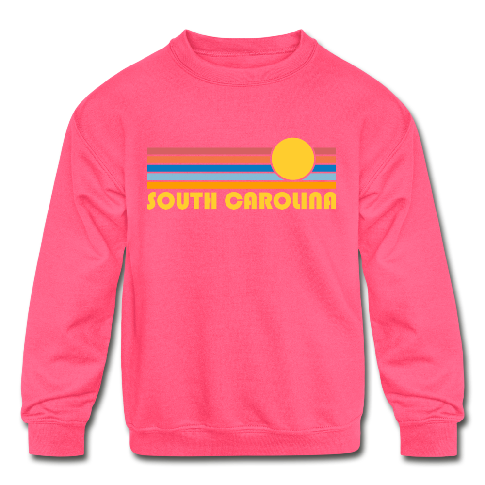 Hilton Head, South Carolina Youth Hoodie - Retro Sunrise Youth