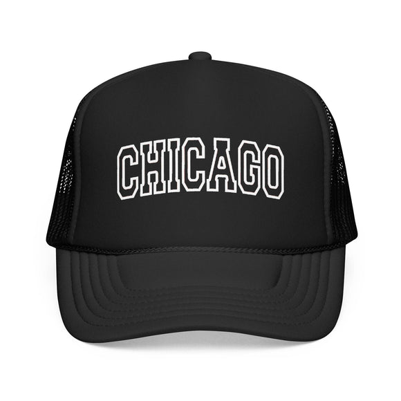 Kids Chicago, Illinois Trucker Hat Vintage College Foam Mesh