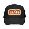 Kids Retro Peace Trucker Hat Boho - Youth Snapback Cap