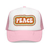 Kids Retro Peace Trucker Hat Boho - Youth Snapback Cap