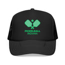 Kids Indiana Pickleball Trucker Hat - Youth Snapback Cap on white background