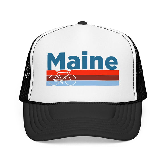 Kids Maine Trucker Hat Foam Bike - Youth Snapback Cap