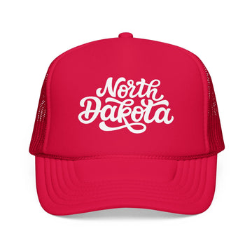 Kids North Dakota Trucker Hat - Youth Snapback Cap