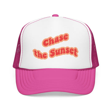Kids Chase the Sunset Trucker Hat Boho - Youth Snapback Cap
