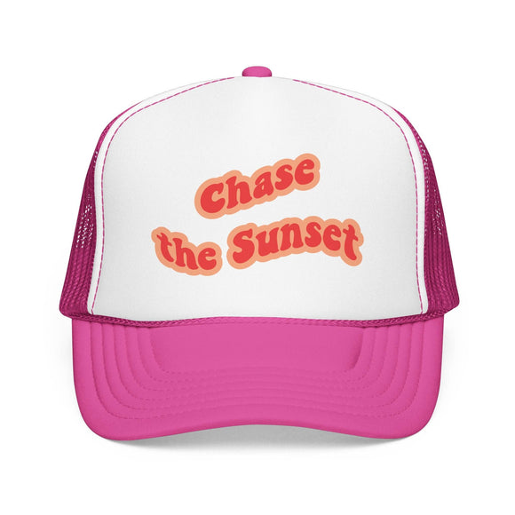 Kids Chase the Sunset Trucker Hat Boho - Youth Snapback Cap