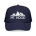 Kids Mt. Hood, Oregon Trucker Hat - Youth Snapback Cap on white background