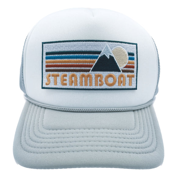Kids' Steamboat, Colorado Trucker Hat - Retro Mountain Snapback Youth Hat