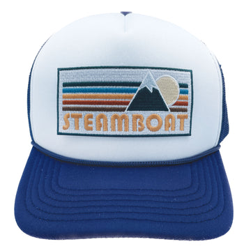 Kids' Steamboat, Colorado Trucker Hat - Retro Mountain Snapback Youth Hat