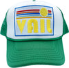 Kid's Vail, Colorado Hat (Ages 2-12) - Retro Sun Snapback Trucker Vail Youth Hat / Kid's Hat