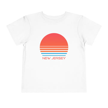 New Jersey Toddler T-Shirt - Retro 80s Unisex Toddler New Jersey Shirt - 0