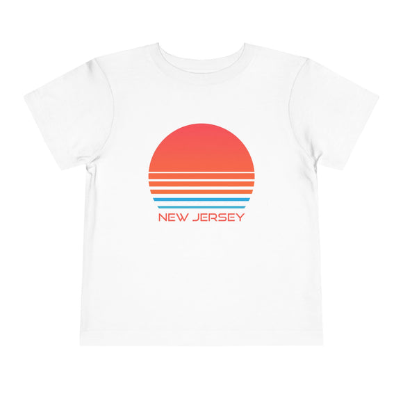 New Jersey Toddler T-Shirt - Retro 80s Unisex Toddler New Jersey Shirt