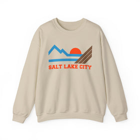 Salt Lake City, Utah Sweatshirt - Mountain Salt Lake City Crewneck Sweatshirt