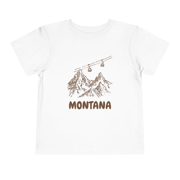 Montana Toddler T-Shirt — Vintage Gondola Ski Mountain Tee
