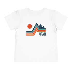 Utah Toddler T-Shirt - Retro Palm Tree Unisex Toddler Utah Shirt