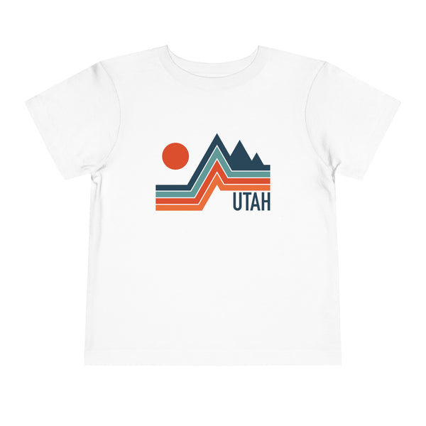 Utah Toddler T-Shirt - Retro Palm Tree Unisex Toddler Utah Shirt