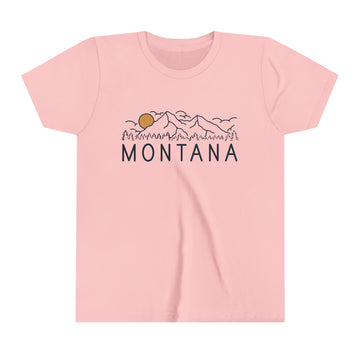 Montana Youth T-Shirt - Unisex Kids Montana Shirt - 0