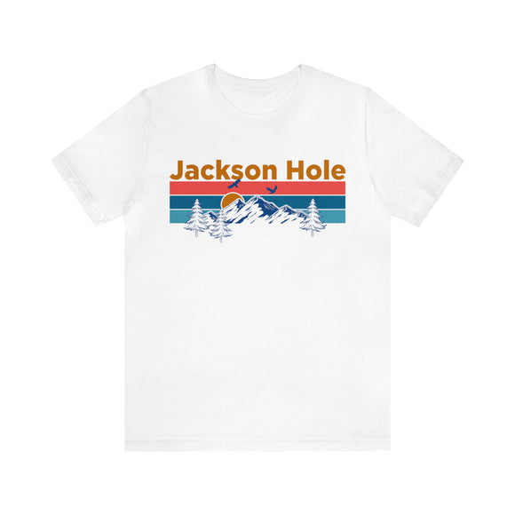 Jackson Hole, Wyoming Shirt - Mountain Sunset Unisex Jackson Hole T-Shirt