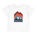 Crested Butte, Colorado Toddler T-Shirt - Retro Palm Tree Toddler Crested Butte Shirt-2