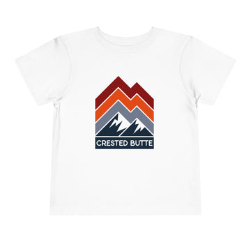 Crested Butte, Colorado Toddler T-Shirt - Retro Palm Tree Toddler Crested Butte Shirt - 0