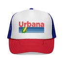 Urbana, Illinois Retro Corn and Farm Trucker Hat-1