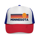Minnesota Retro Sun Trucker Hat - Vintage Style Minnesota Cap-1