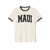 Maui, Hawaii Cotton Ringer Graphic Tee - Unisex Maui T Shirt, Vintage Style Tee, Men's/Women's Tee