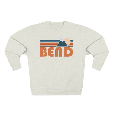 Premium Bend, Oregon Retro Mountain Graphic Sweatshirt