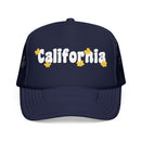 California Foam Trucker Hat — Retro Daisy Logo Mesh Cap-1