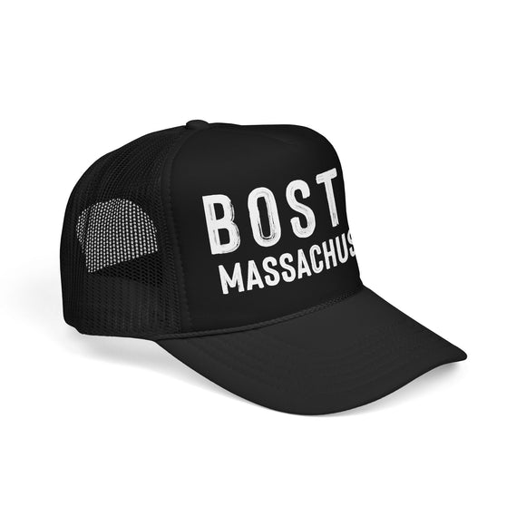 Boston, Massachusetts Trucker Hat - Foam Boston Cap