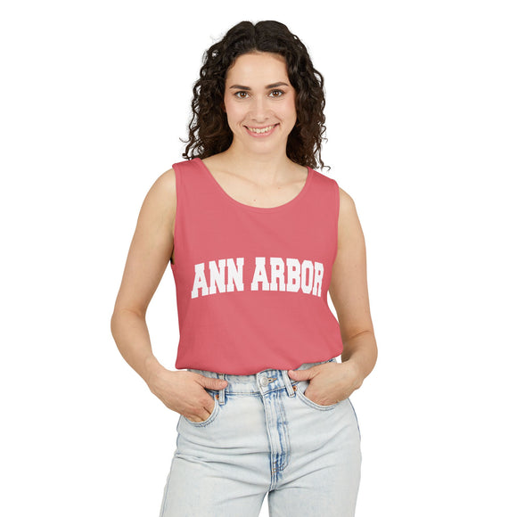 Ann Arbor, Michigan Tank Top Unisex | Comfort Colors - 100% Cotton