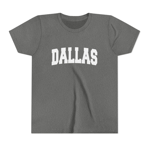 Dallas, Texas Youth Graphic Tee - Kids Dallas T Shirt
