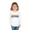 Wyoming Toddler Hoodie - Retro Mountain Sun Unisex Wyoming Toddler Sweatshirt