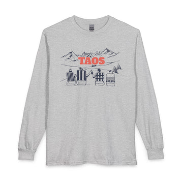 Taos, New Mexico Après-ski Long Sleeve Shirt - Mountain Retro Skiing