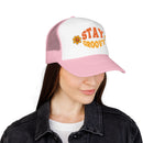 Stay Groovy Trucker Hat Boho-13