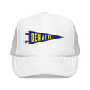Denver, Colorado Pennant Trucker Hat — Retro Flag Foam Cap-5