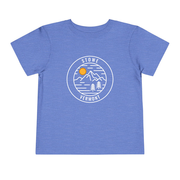 Stowe, Vermont Toddler T-Shirt - Retro Mountain Toddler Stowe Shirt