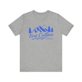 Fort Collins, Colorado T-Shirt - Retro Mountain Unisex Fort Collins Shirt