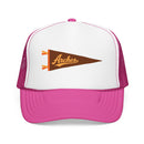 Arches National Park Pennant Trucker Hat — Vintage Foam Mesh Cap-5