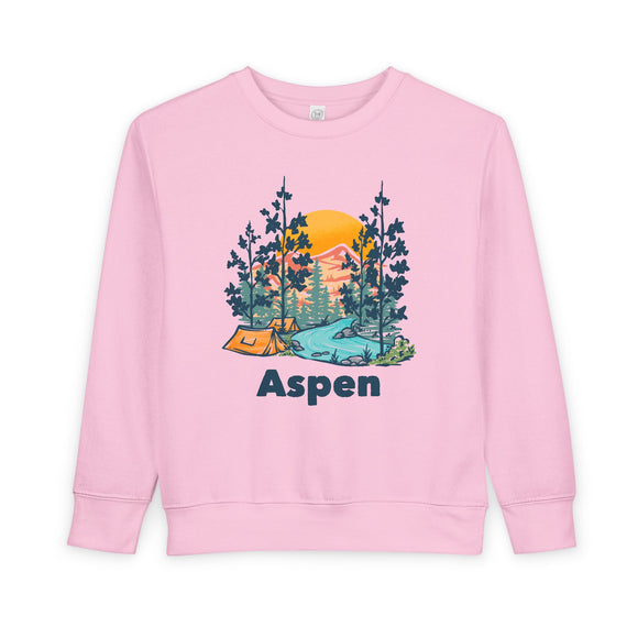 Aspen, Colorado Toddler Sweatshirt - Aspen Toddler Crewneck Sweatshirt