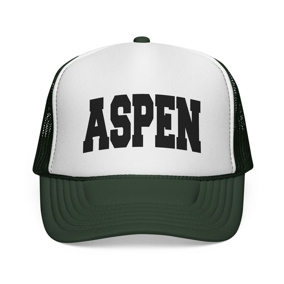 Aspen, Colorado Collegiate Style Trucker Hat