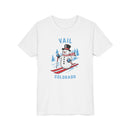 Vail, Colorado Youth Skiing Snowman Tee - Kids Vail T Shirt-6