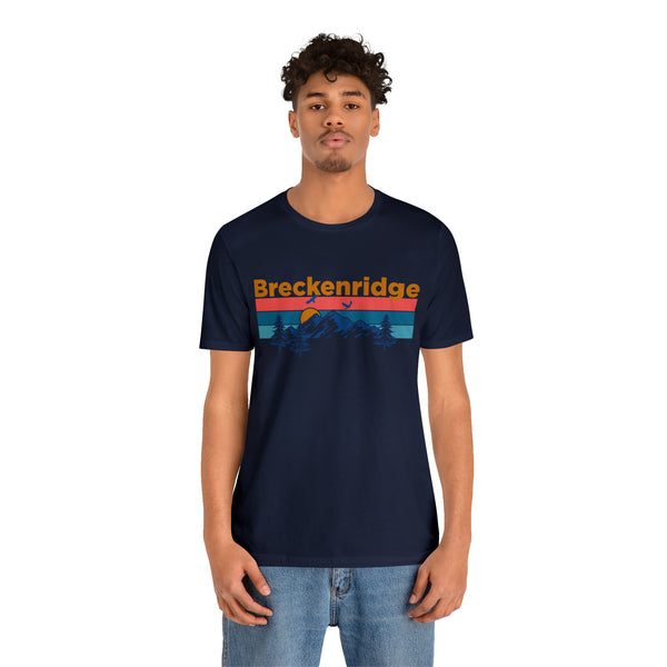 Breckenridge, Colorado Shirt - Mountain Sunset Unisex Breckenridge T-Shirt