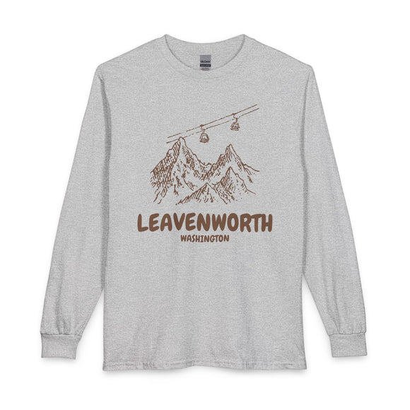 Leavenworth, Washington Long Sleeve T-Shirt - Ski Mountain Gondola