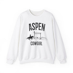 Aspen, Colorado Sweatshirt - Mountain Cowgirl Graphic Crewneck