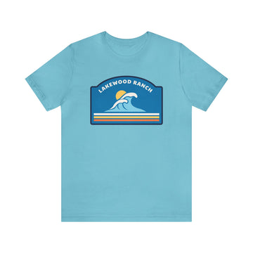 Buy turquoise Lakewood Ranch, Florida T-Shirt - Unisex Lakewood Ranch Shirt - Wave Arch