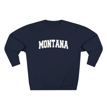 Buy navy Premium Montana Retro Graphic Sweatshirt