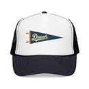 Denali National Park Pennant Trucker Hat — Vintage Foam Mesh Cap-1