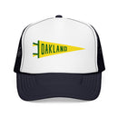Oakland, California Pennant Trucker Hat — Retro Flag Foam Cap-4