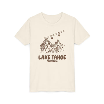 Lake Tahoe, California Youth T-Shirt — Vintage Gondola Ski Mountain Tee